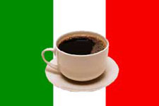 Italian Flag and Caffe Cup